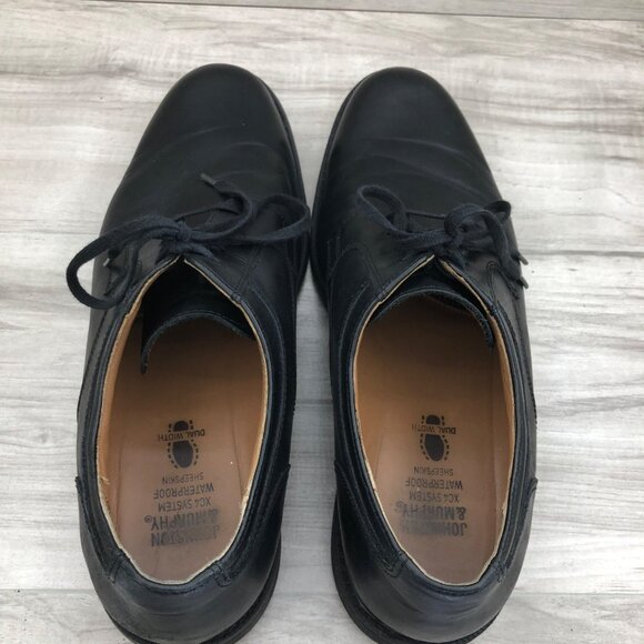 Johnston & Murphy Derby Oxfords Mens 11M Black Leather Lace Up Dress Shoes main image 9